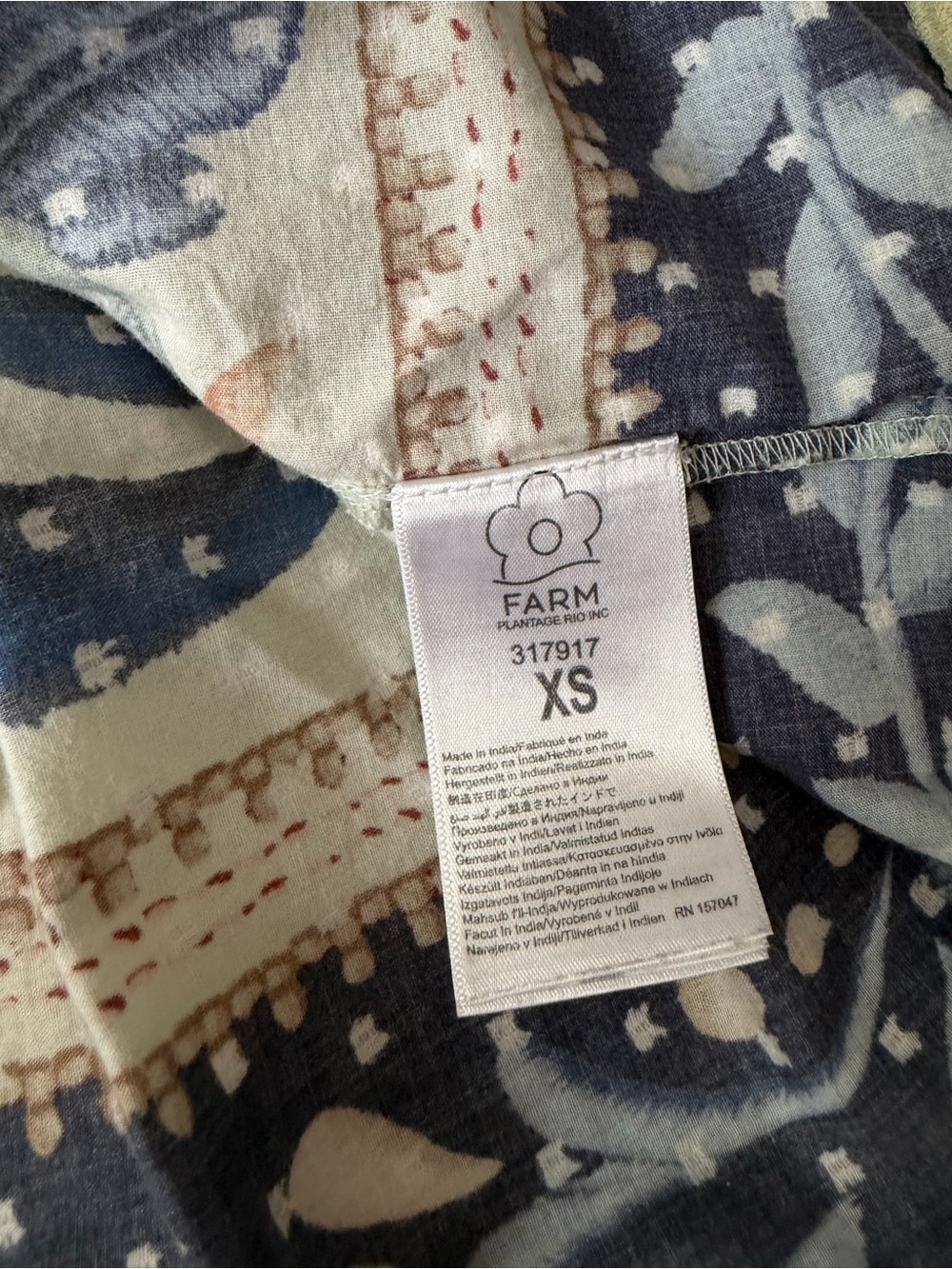Farm Rio Ocean tapestry maxi dress XS - Picture 4 of 10